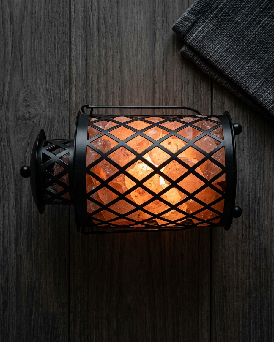Lantern salt basket, lit